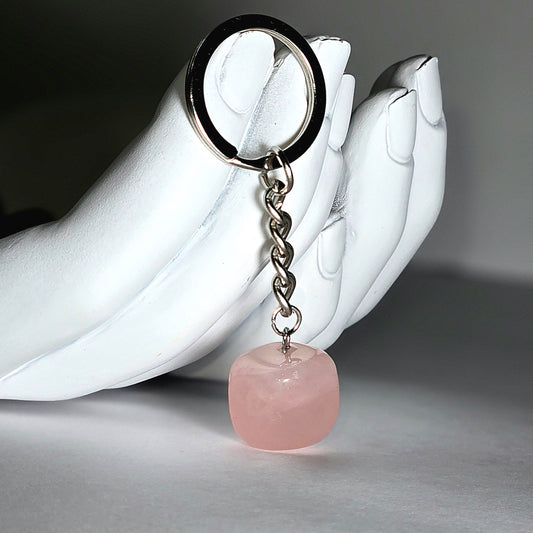 Rose Quartz Keychain