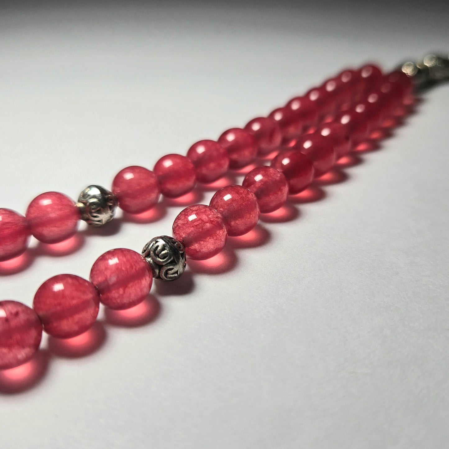 Women's Pink Natural stone Tasbih